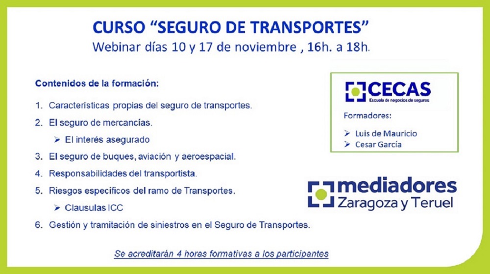 seguro transportes convocatoria